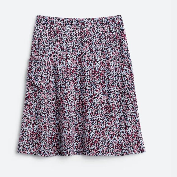 Stitch Fix Black Pink Blue Floral Midi Skirt Size Small - Picture 2 of 5